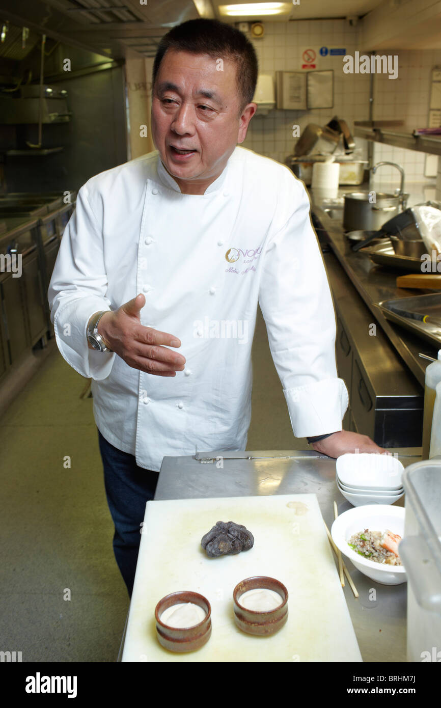 Nobuyuki "Nobu" Matsuhisa is a celebrity chef and japanese Stock Photo
