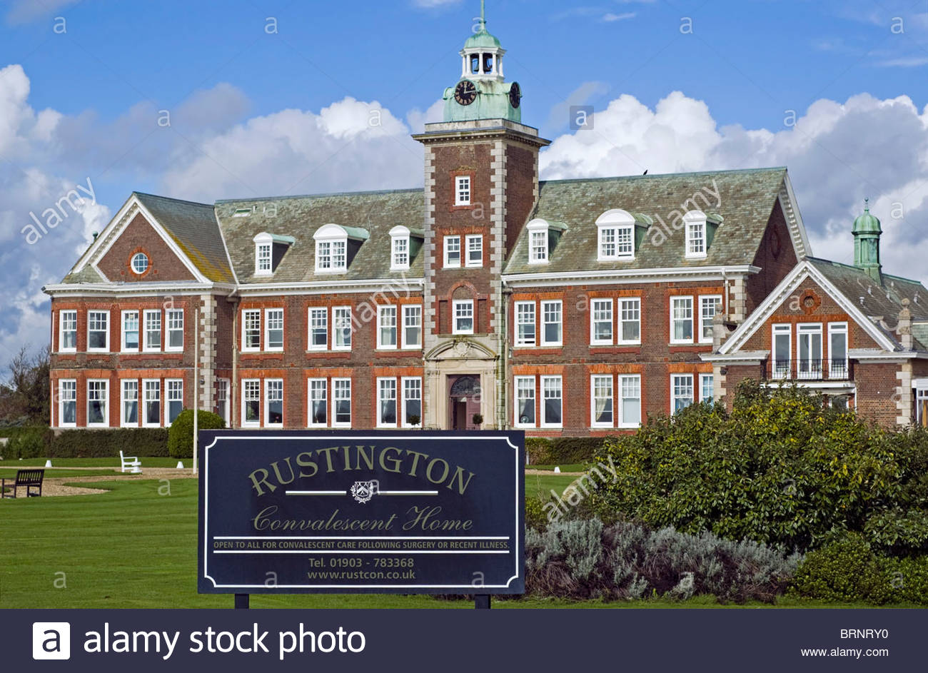 Rustington Convalescent Home In Rustington, West Sussex, England Stock