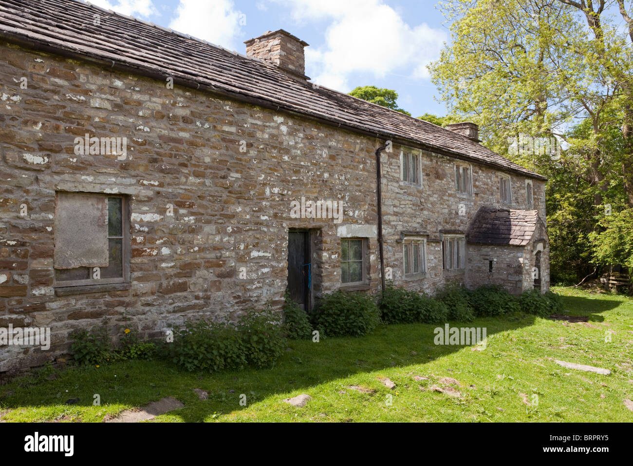 A longhouse in Dentdale in the Yorkshire Dales National Park near the