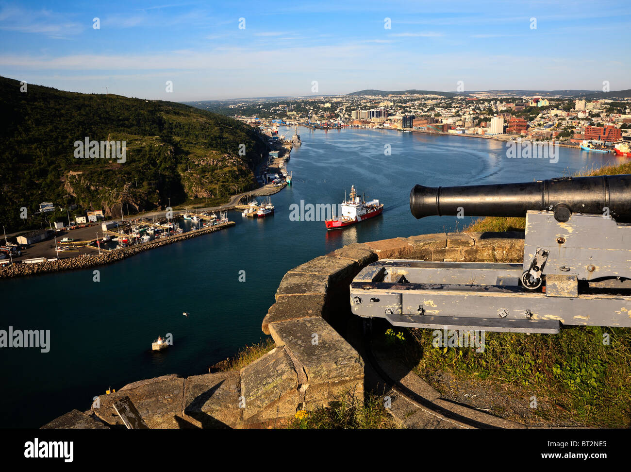 Queen's Battery, at Signal Hill, St. John's, Newfoundland, Canada Stock