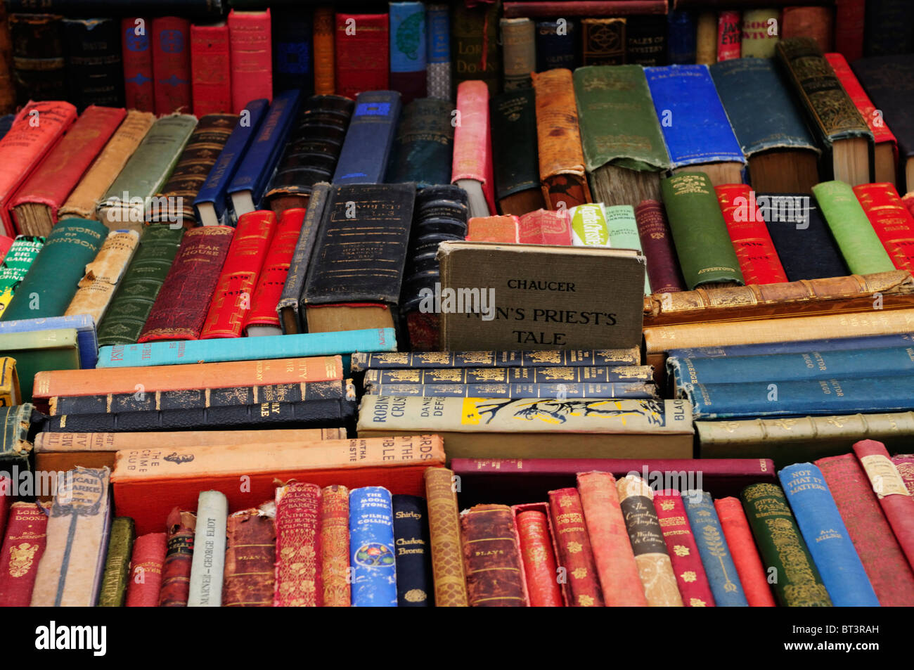 Secondhand Book Stall On Portobello Road Market Notting Hill