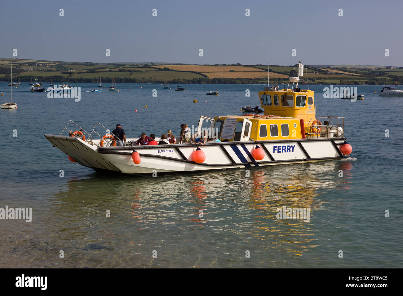 Rock to Padstow Ferry Cornwall England UK Stock Photo, Royalty Free