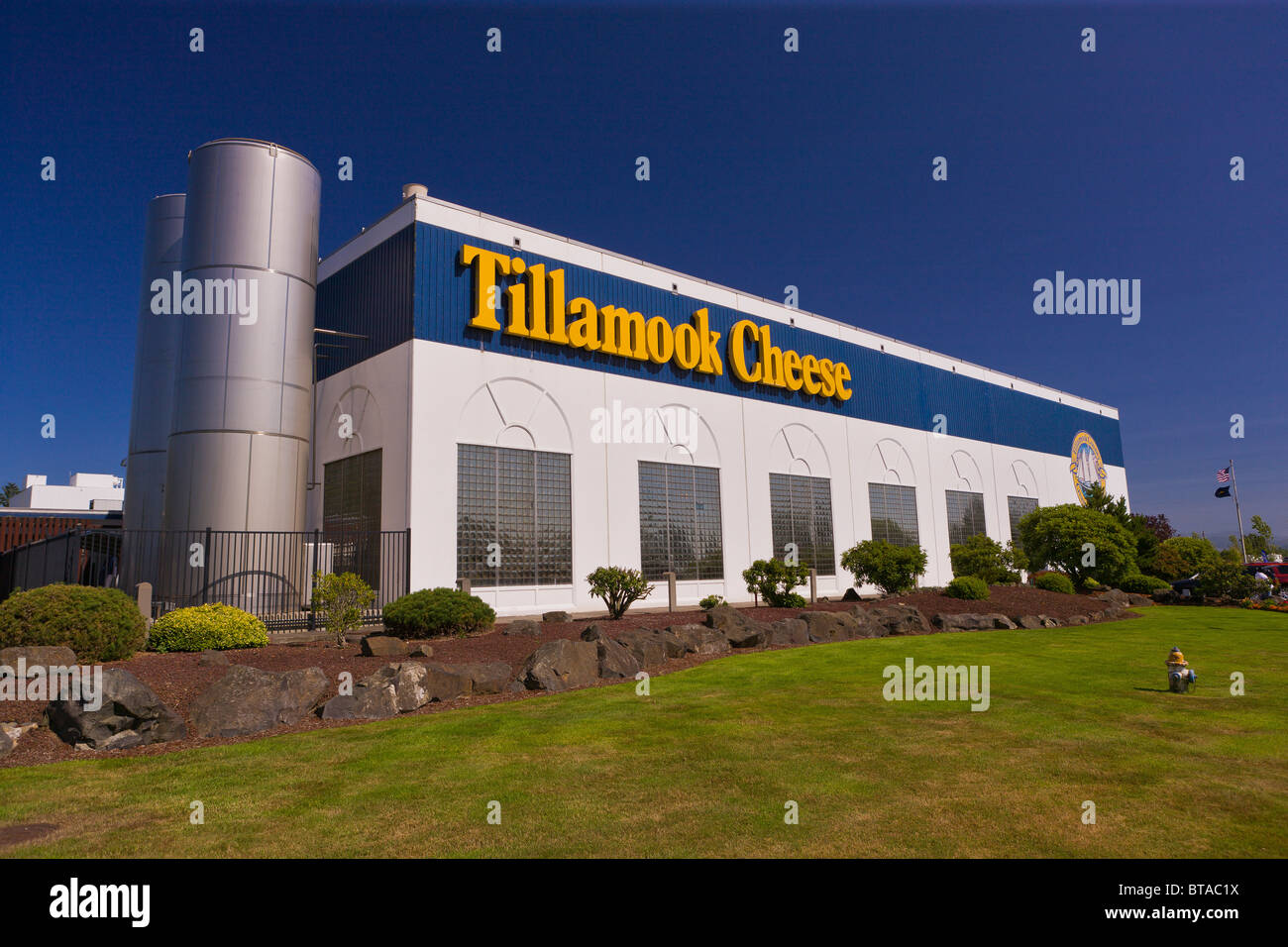 TILLAMOOK, OREGON, USA - Tillamook Cheese Factory building, on Stock
