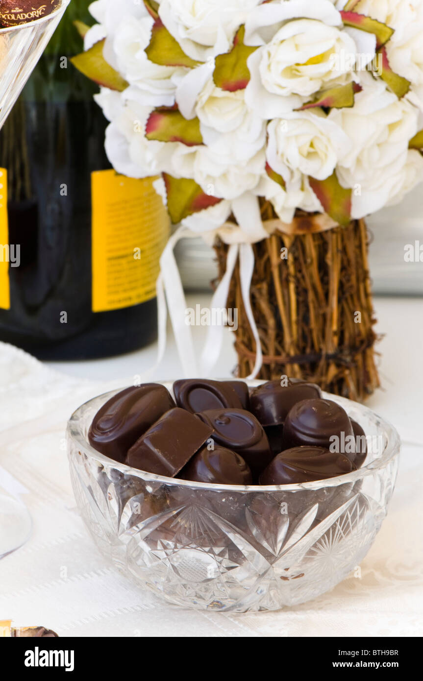 Champagne and chocolate Stock Photo, Royalty Free Image 32342683 Alamy