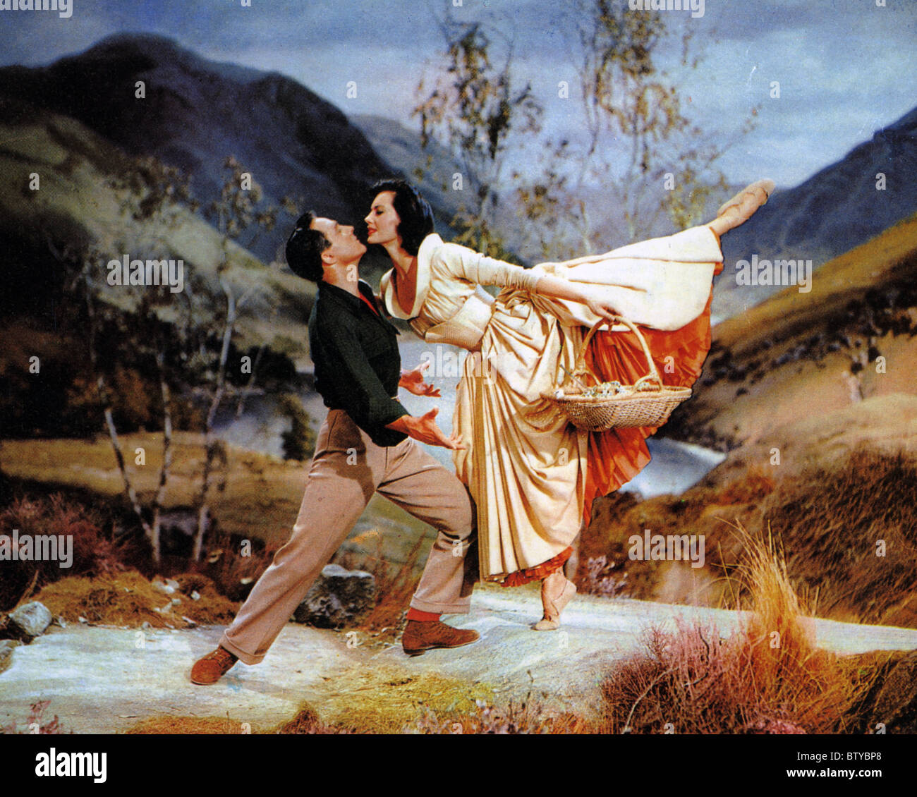 BRIGADOON 1954 MGM film musical with Gene Kelly and Cyd Charisse Stock