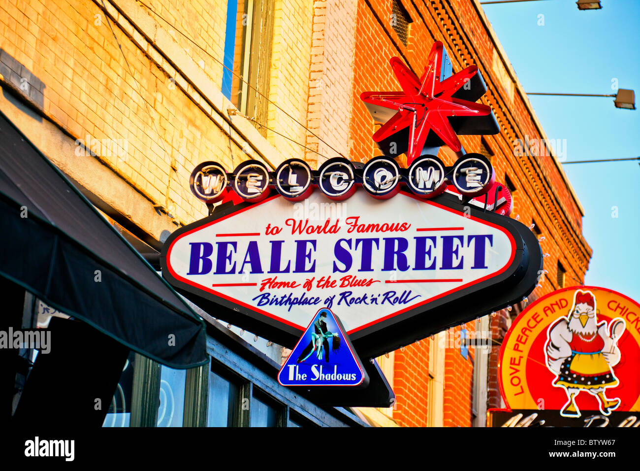 &quot;Welcome to Beale Street&quot; sign in Beale St, Memphis, Tennessee, USA Stock Photo, Royalty Free ...