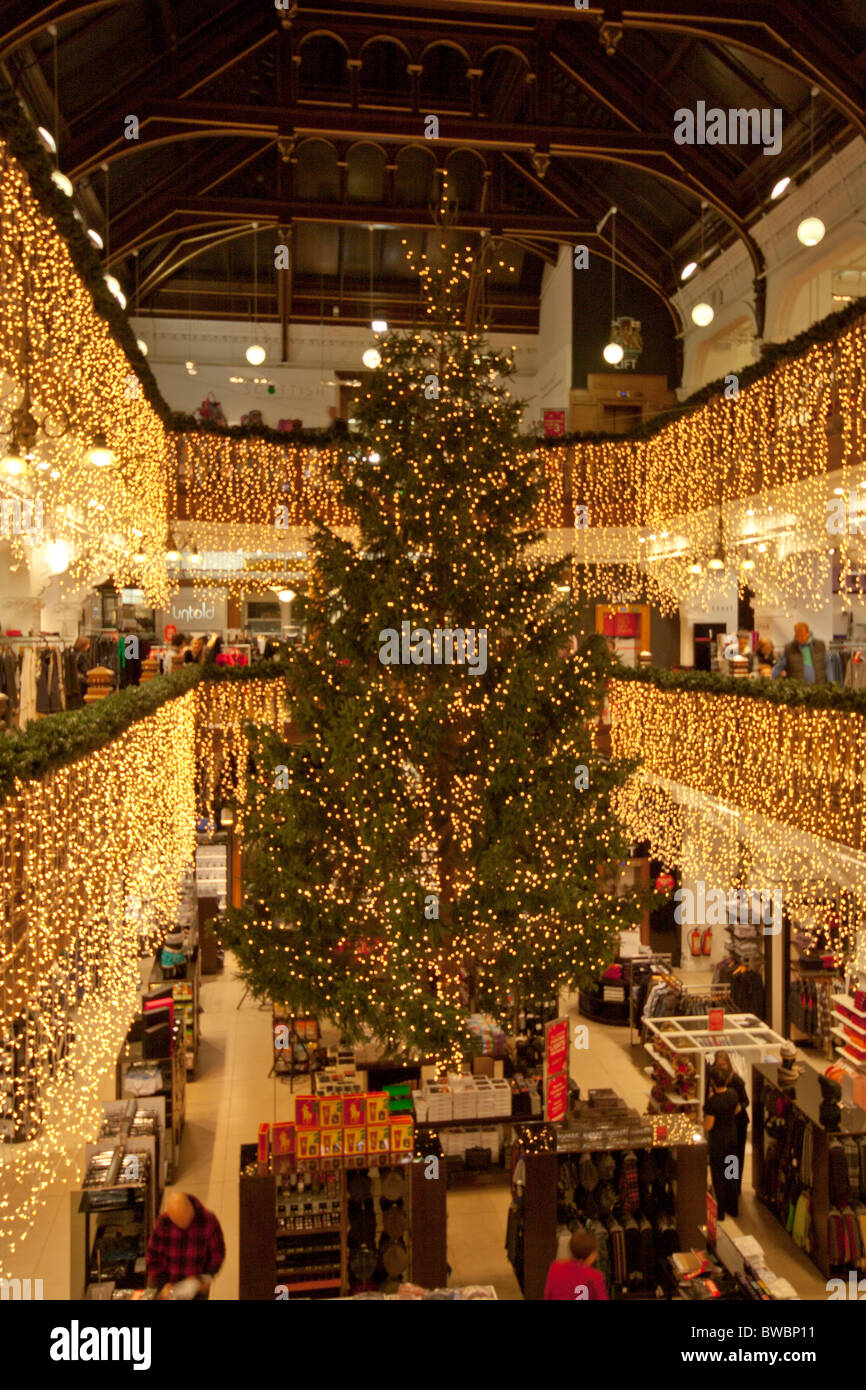 Jenners Christmas Tree, set in the main hall at Jenners department