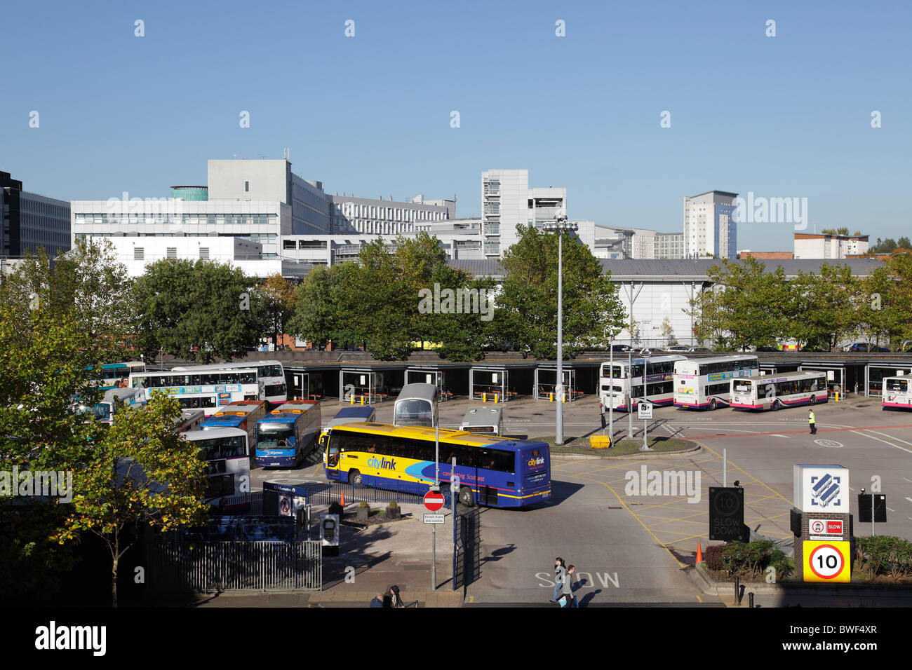 Buchanan Bus Station in Glasgow city centre, Scotland, UK Stock Photo