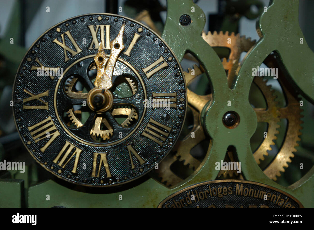 Clock clockwork detail dial gearwheels mechanics steeple time Watch