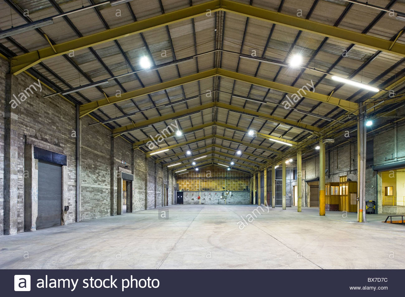 Interior of commercial factory premises Stock Photo, Royalty Free Image