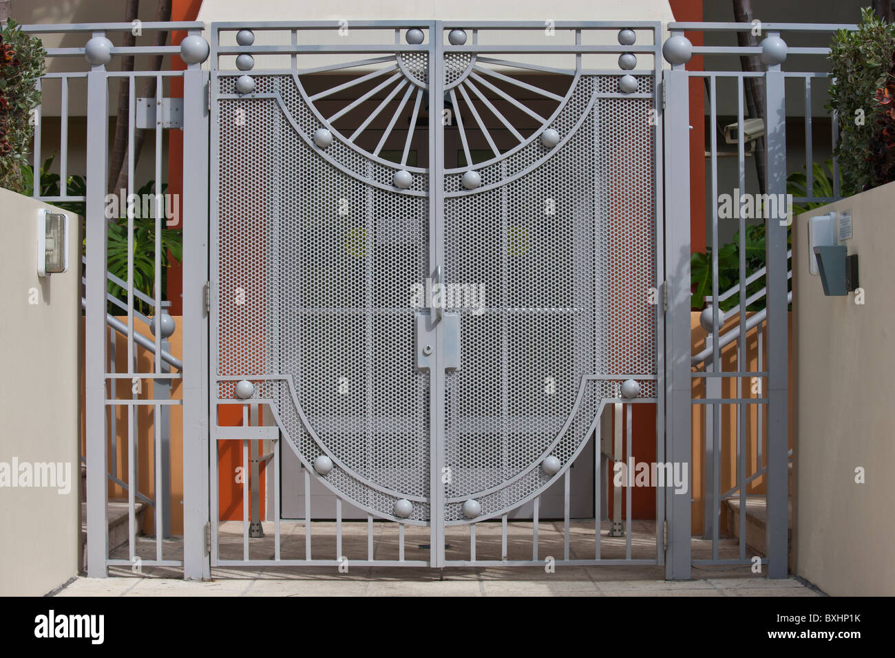 Modern Architecture Miami modern architecture metal gates at miami's art deco south beach Modern Architecture Miami modern architecture metal gates at miami's art deco south beach