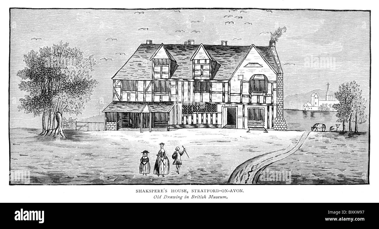 William Shakespeare's House, StratforduponAvon, Warwickshire, in