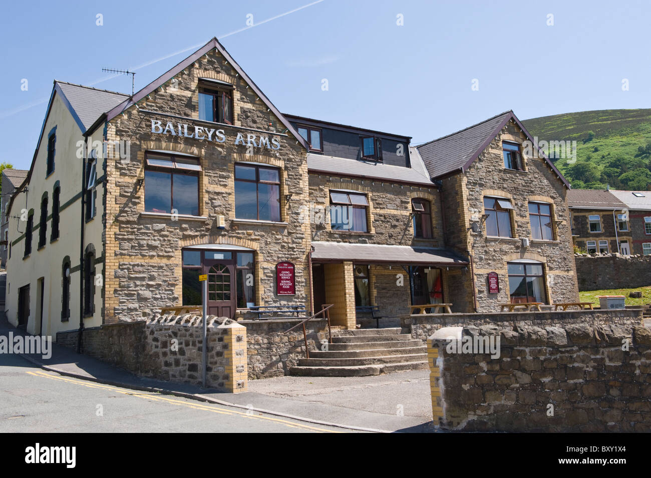 Baileys Arms at Cwm near Ebbw Vale Blaenau Gwent South Wales UK Stock Photo, Royalty Free Image