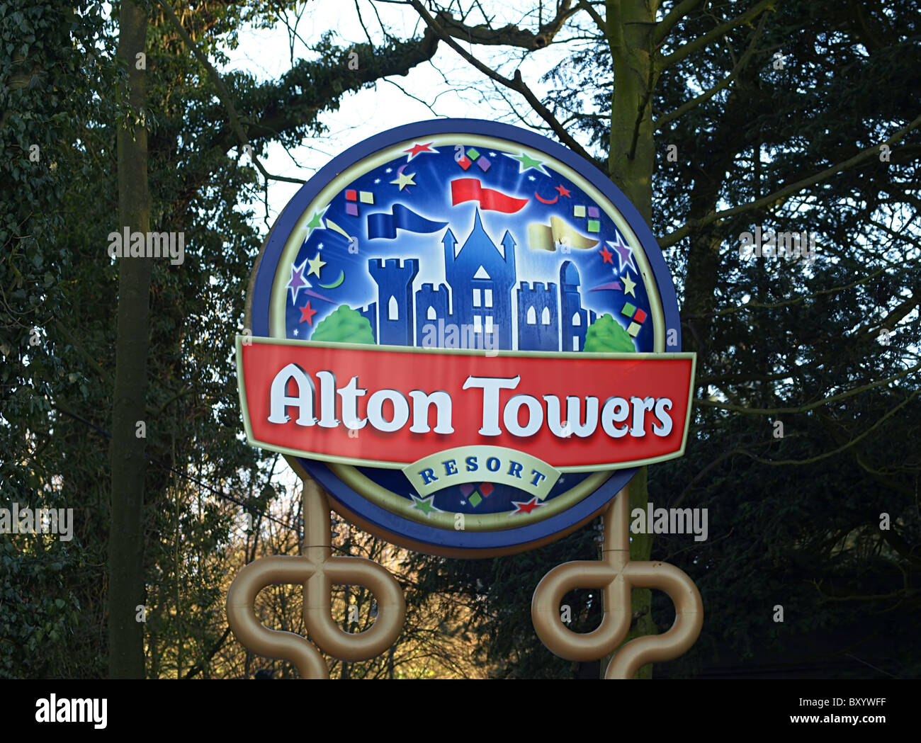 Alton Towers Sign Stock Photo, Royalty Free Image 33804163 Alamy