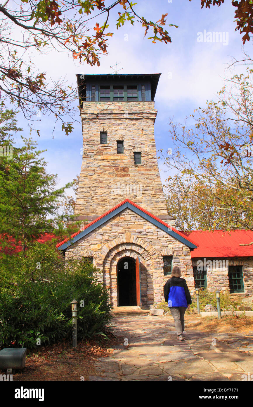 Bunker Observation Tower, Cheaha State Park, Delta, Alabama, USA Stock