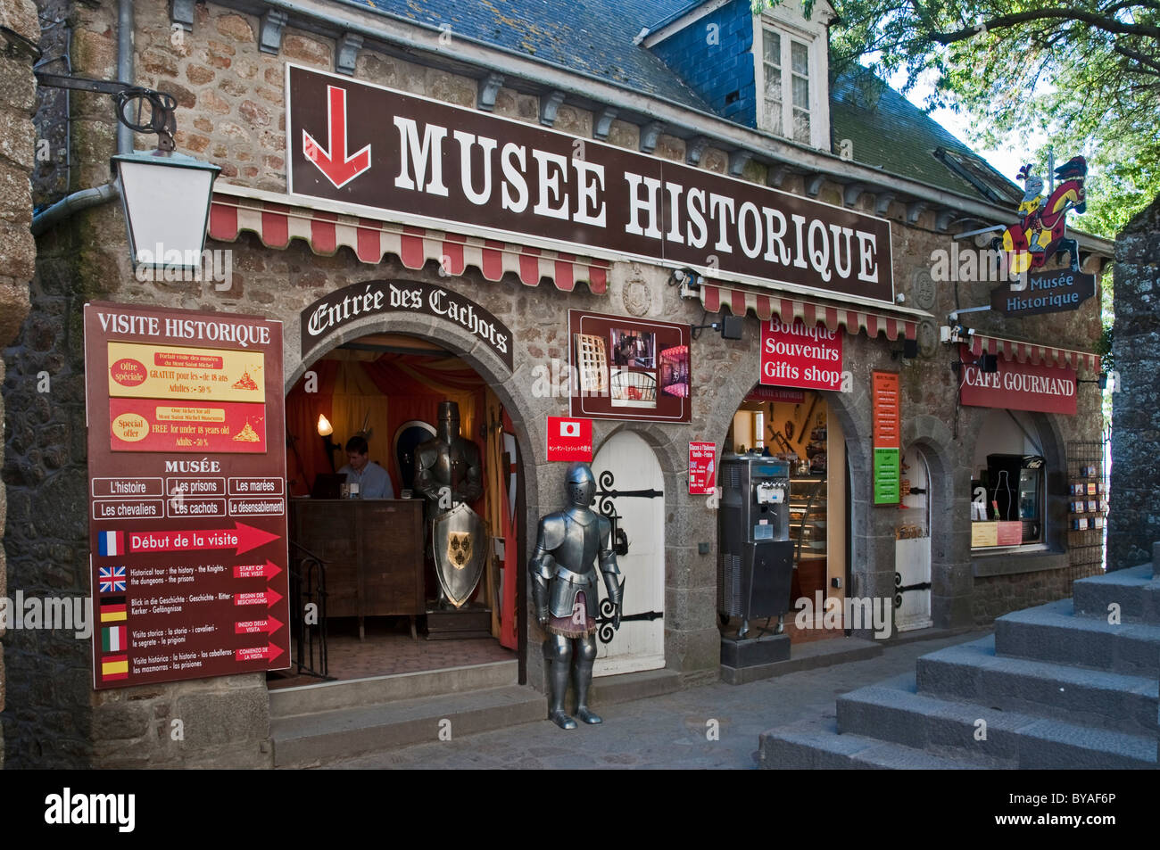 Historic museum at the Mont SaintMichel, Normandy, France Stock Photo 34037550 Alamy