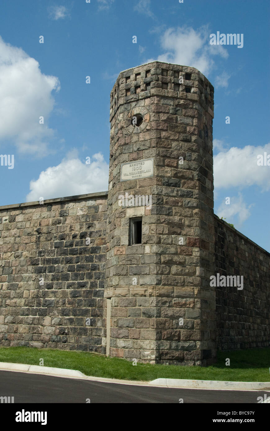 Old Jackson Prison; Erected in 1900; Stone Walls; Wm Chamberlian Stock