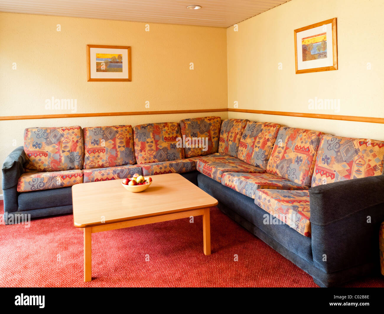 Chalet Living Room Interior At Center Parcs Sherwood Forest Near