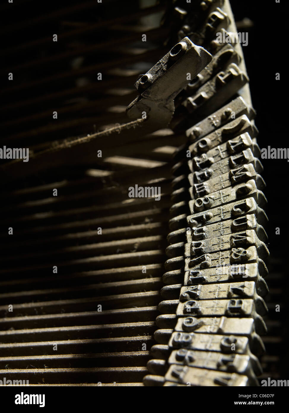 typewriter hammers close up Stock Photo, Royalty Free Image 34562851