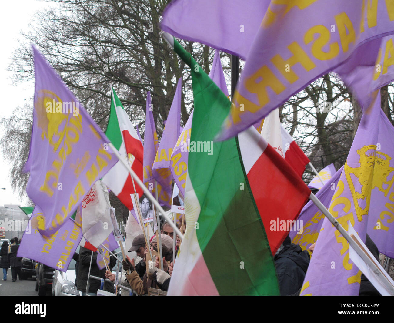 Demonstration Iranian Embassy London Hi Res Stock Photography And