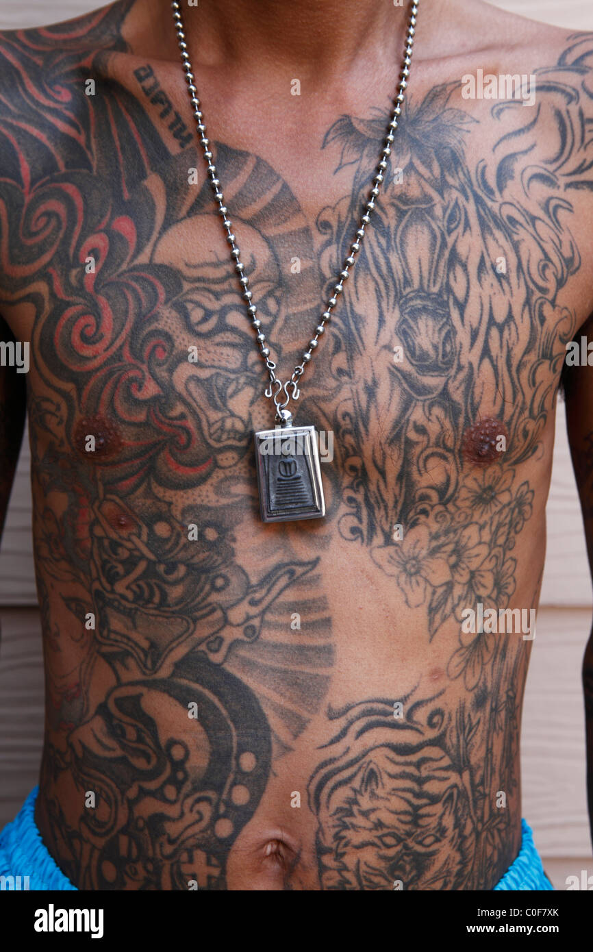Asian man tattoos stock photos & asian man tattoos stock images ...