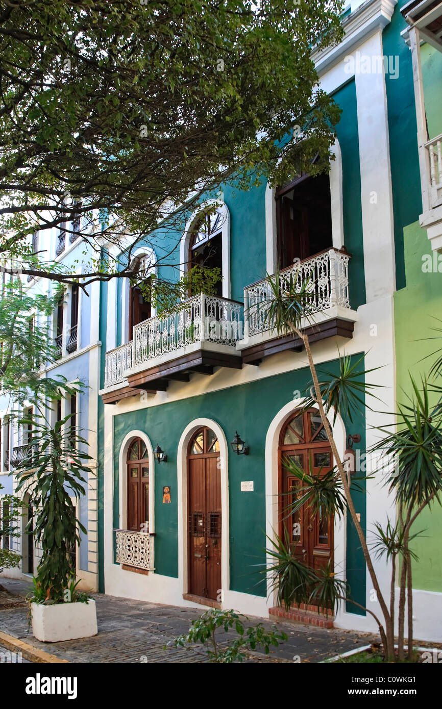 Usa Caribbean Puerto Rico San Juan Old Town Colonial Architecture Usa Caribbean Puerto Rico San Juan Old Town Colonial Architecture