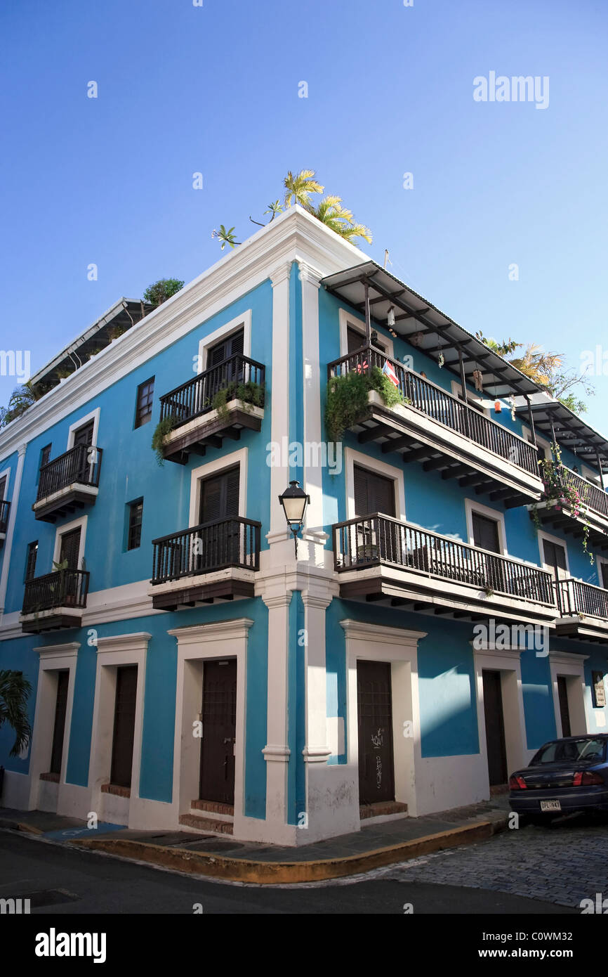 Usa Caribbean Puerto Rico San Juan Old Town Colonial Architecture Usa Caribbean Puerto Rico San Juan Old Town Colonial Architecture