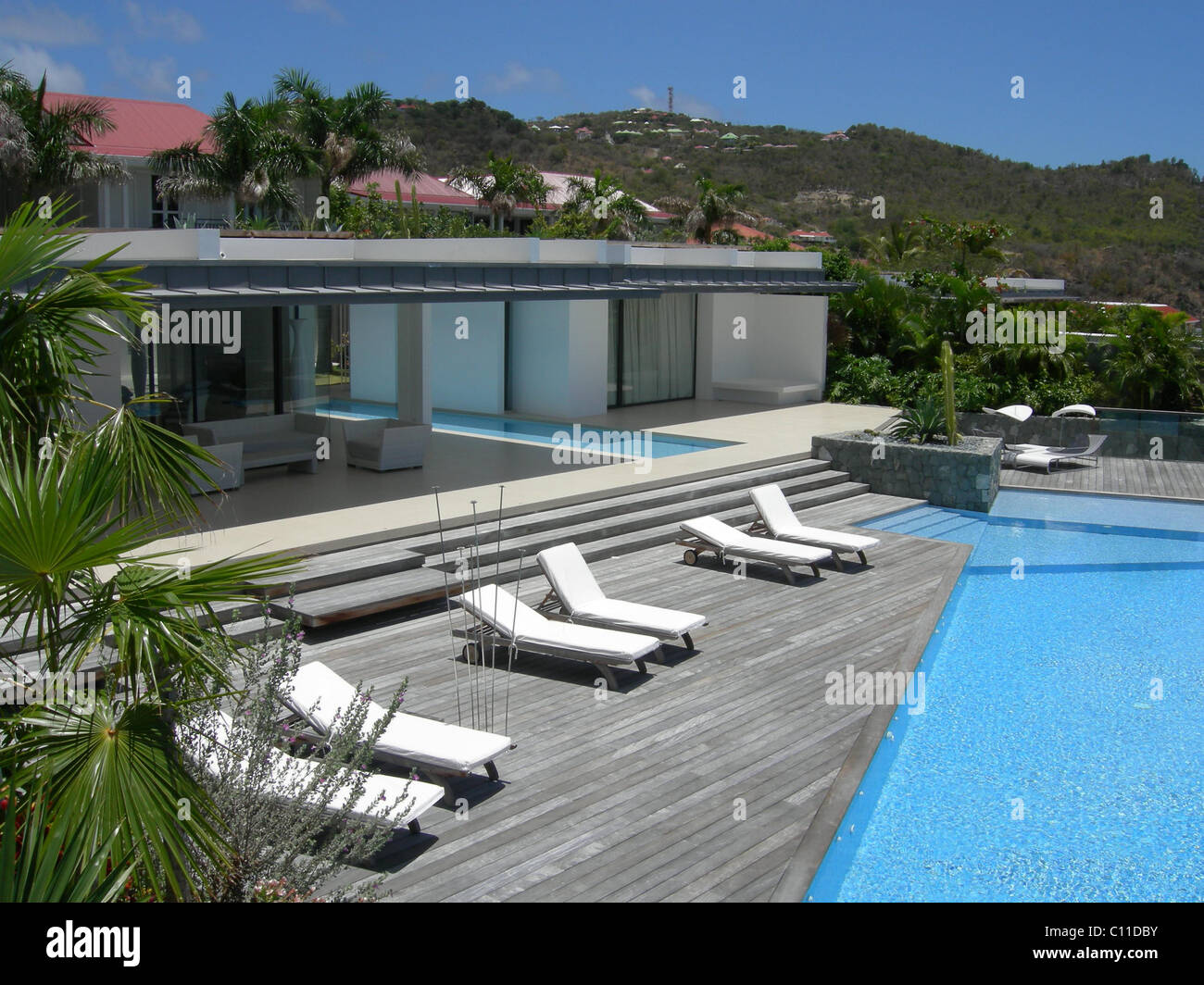 villa sky in st bart's caribbean stock photo, royalty free image villa sky in st bart's caribbean stock photo, royalty free image