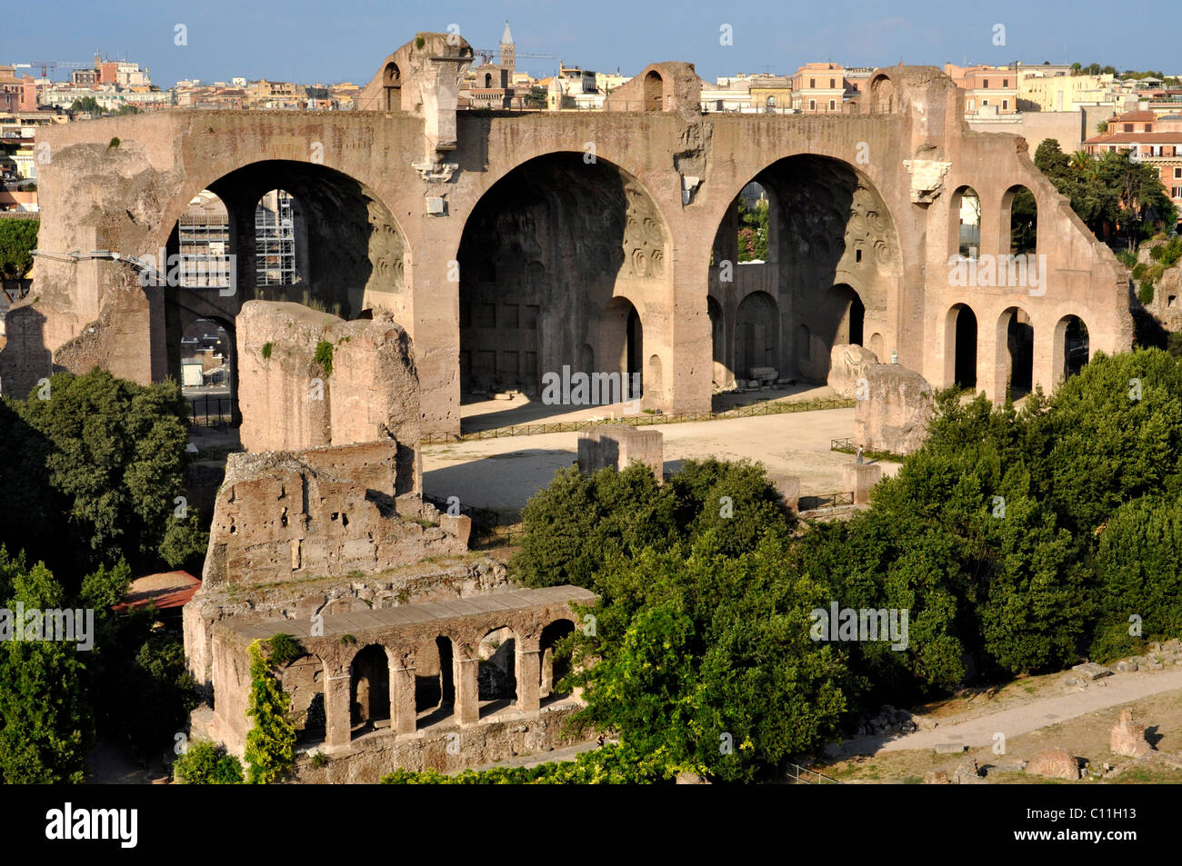 Basilica of Maxentius and Constantine, Forum Romanum, Roman Forum Stock
