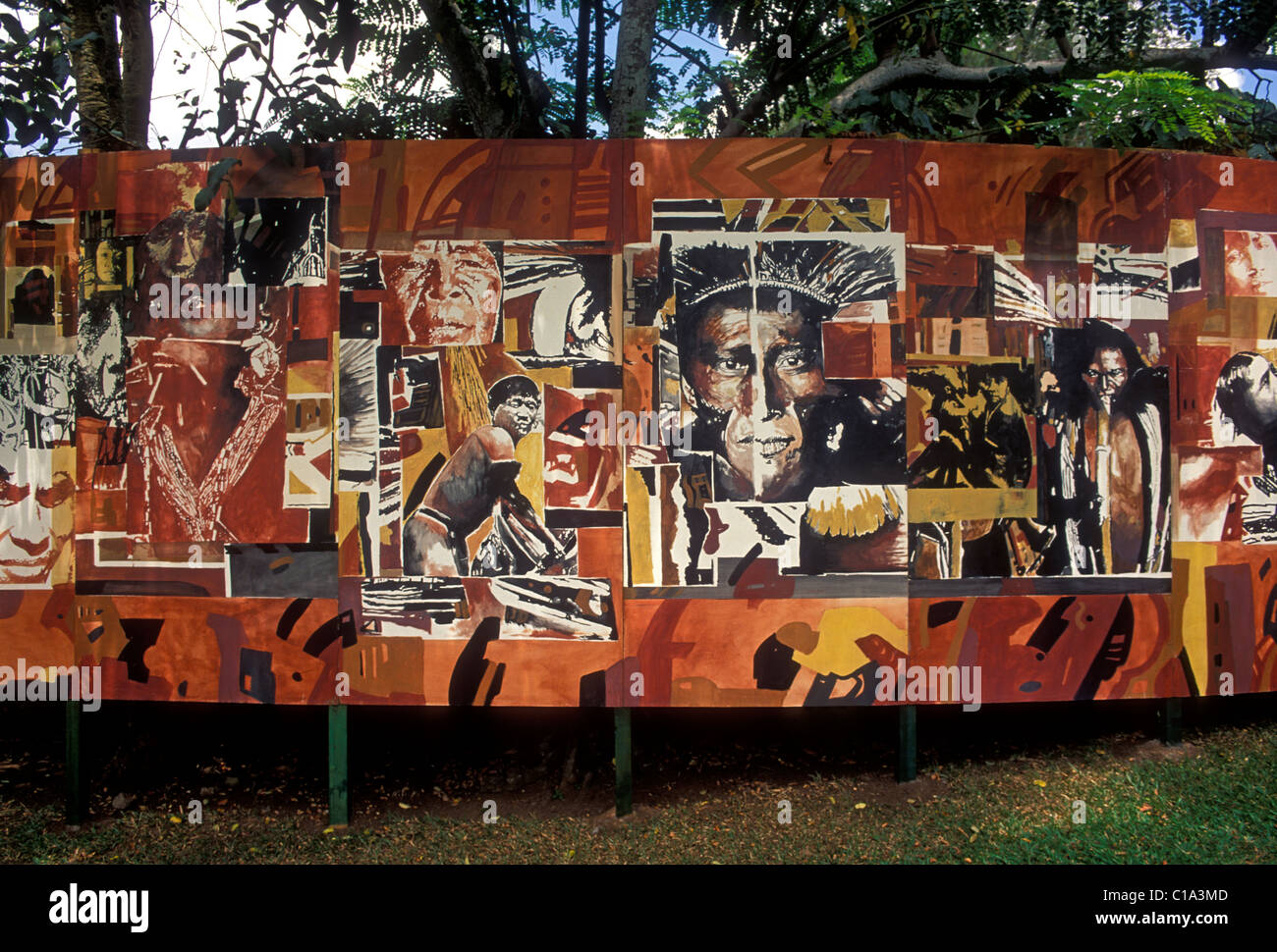 Mural Arawak Indian Culture Engraved Rocks Archaeological Park Town Of Trois Rivieres Guadeloupe France French West Indies Mural Arawak Indian Culture Engraved Rocks Archaeological Park Town Of Trois Rivieres Guadeloupe France French West Indies