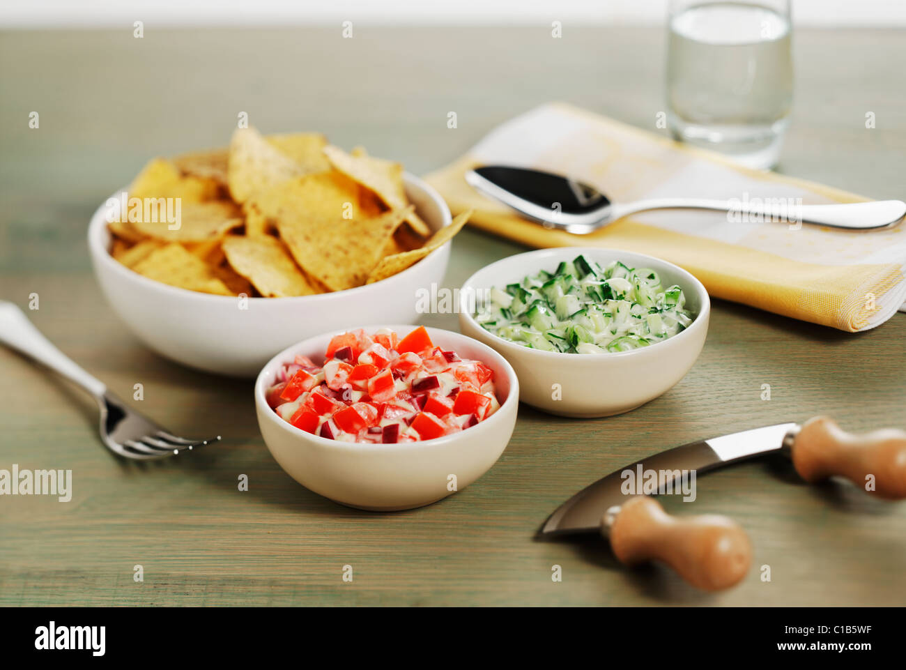 Tortilla Chips and dips Stock Photo, Royalty Free Image 35281499 Alamy