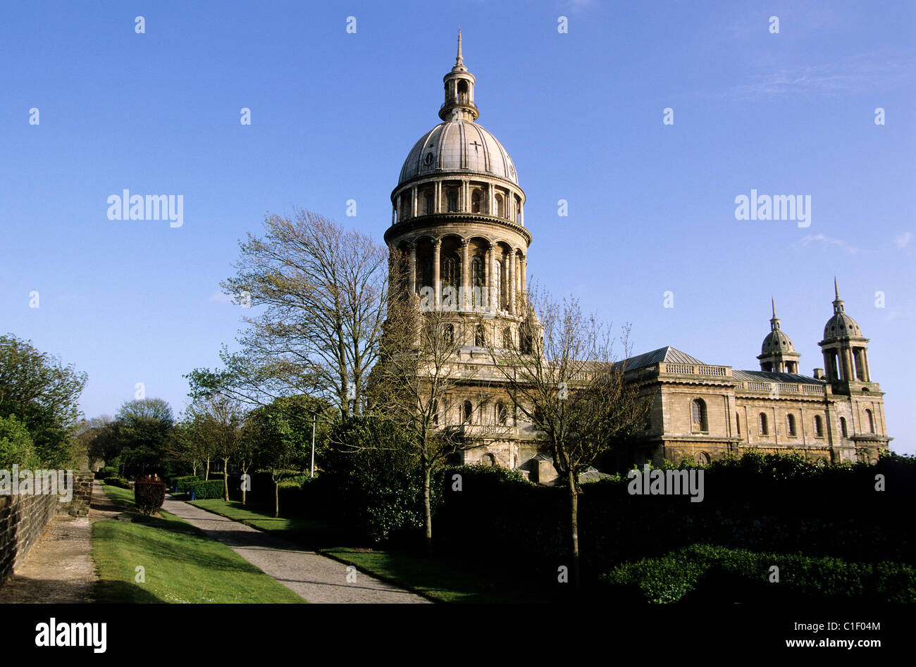 France Pas De Calais Boulogne Sur Mer Notre Dame Basilica Stock