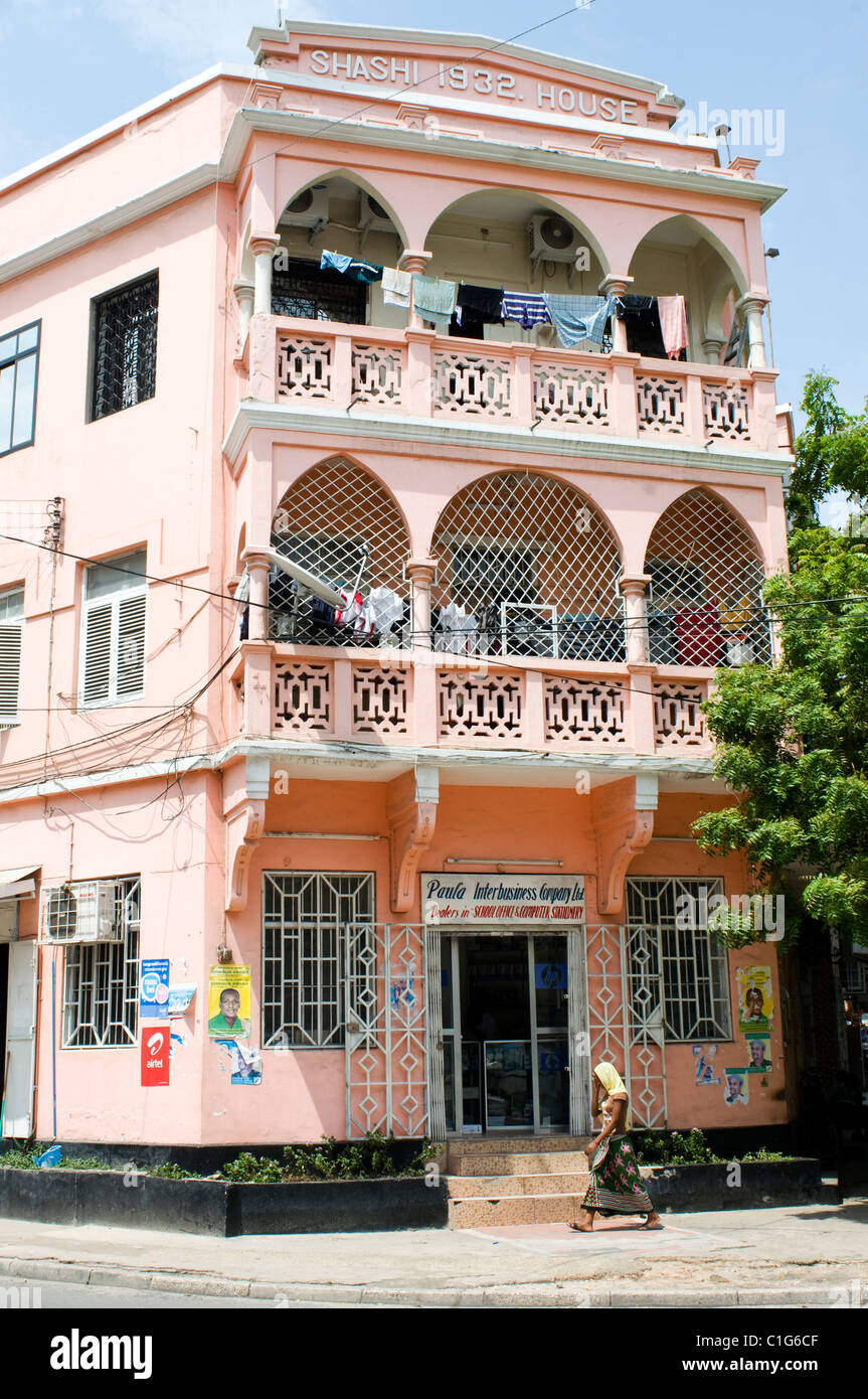colonial building dar es salaam tanzania Stock Photo, Royalty Free
