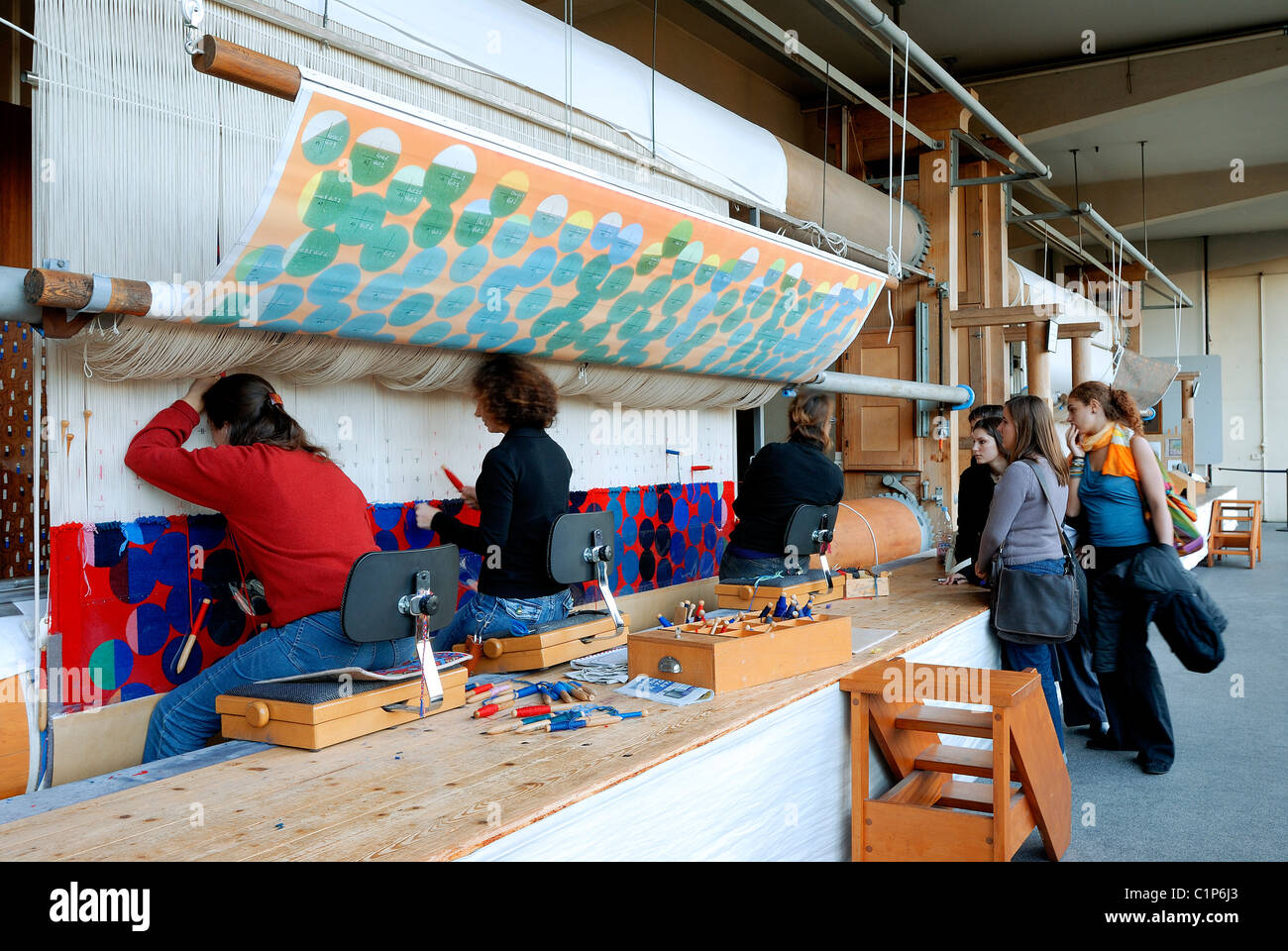 France, Paris, Les Gobelins, tapestry Stock Photo, Royalty