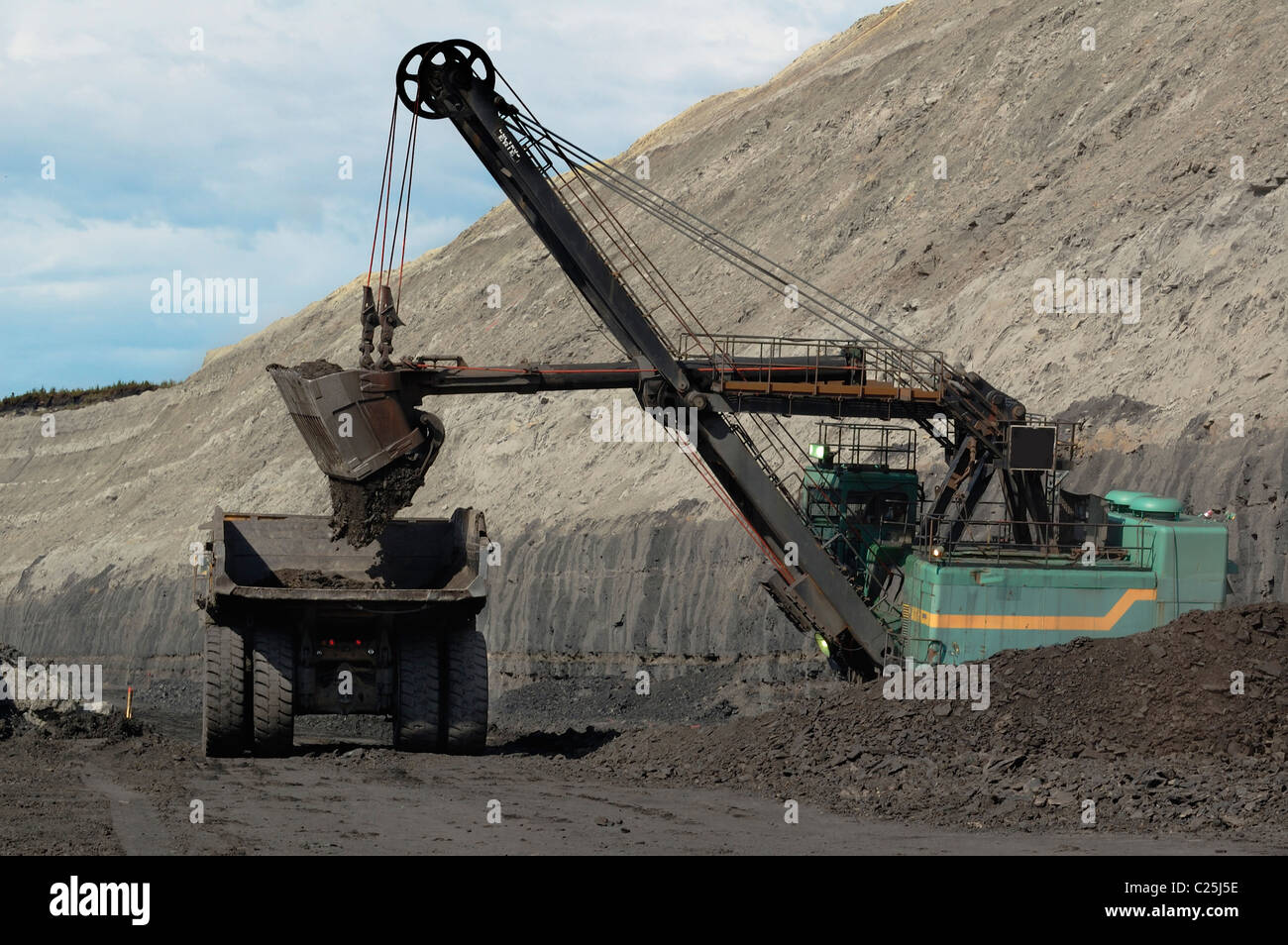 Strip Mining in action coal Stock Photo 35774074 Alamy