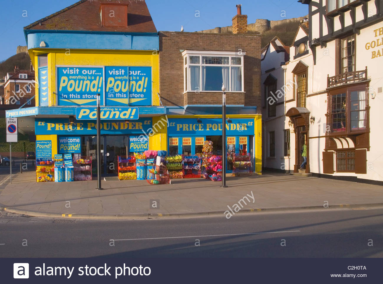 pound shop in scarborough yorkshire stock photo royalty pound shop in scarborough yorkshire stock photo royalty