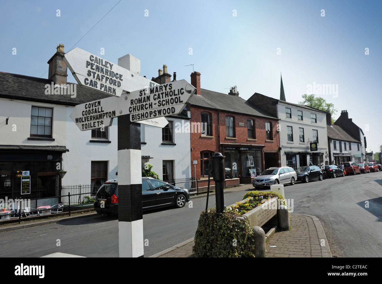 Village of Brewood in Staffordshire England Uk Stock Photo, Royalty