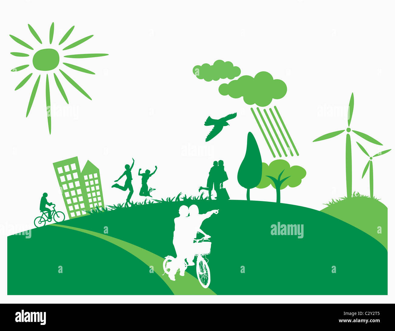 green eco friendly background Stock Photo, Royalty Free Image 36244997 Alamy