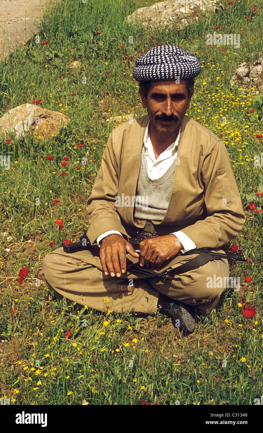 Kurdish men in traditional costume in Barzan, Iraqi Kurdistan from Stock Photo, Royalty Free