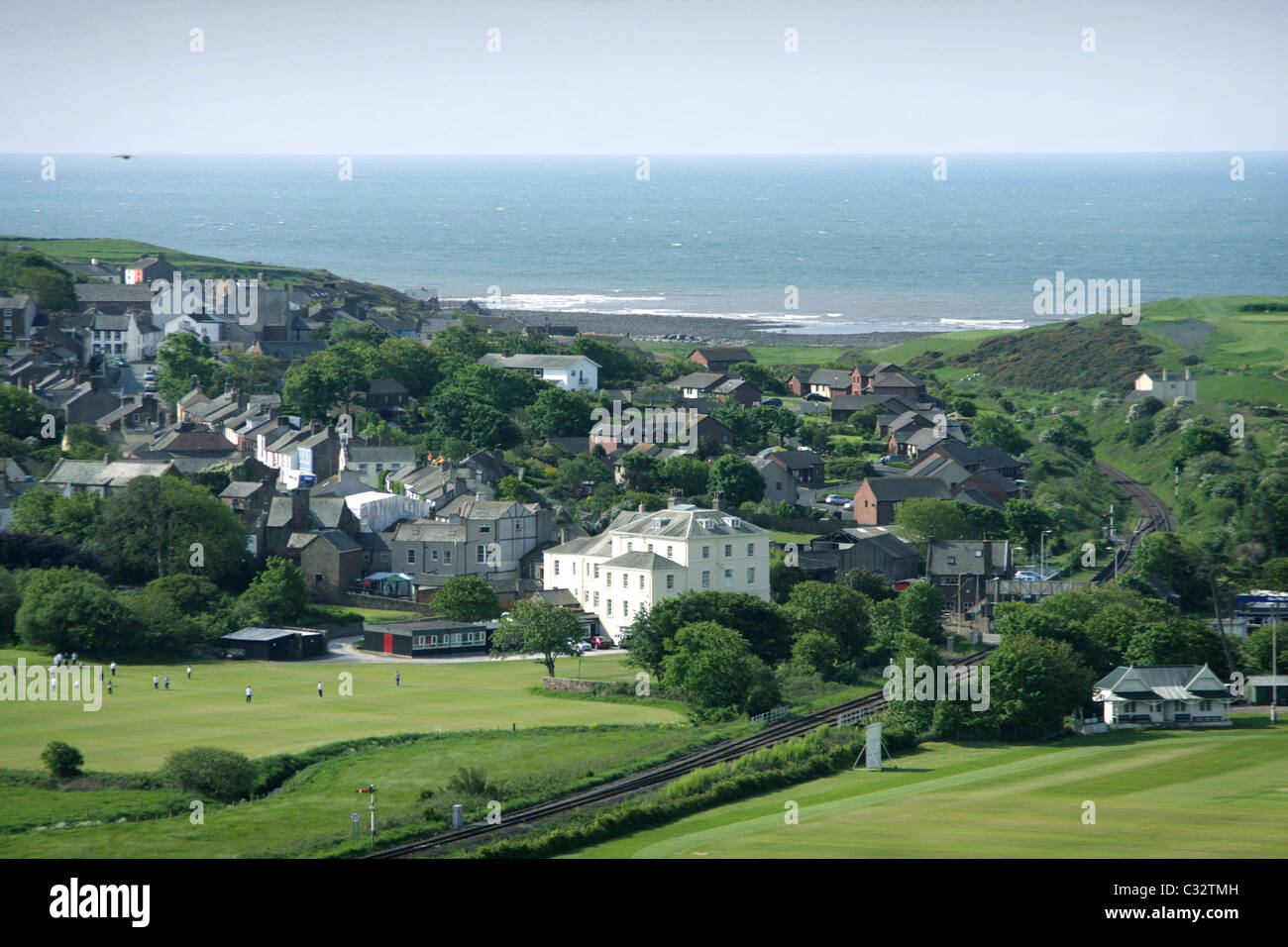 The village of St Bees, Cumbria Stock Photo, Royalty Free Image
