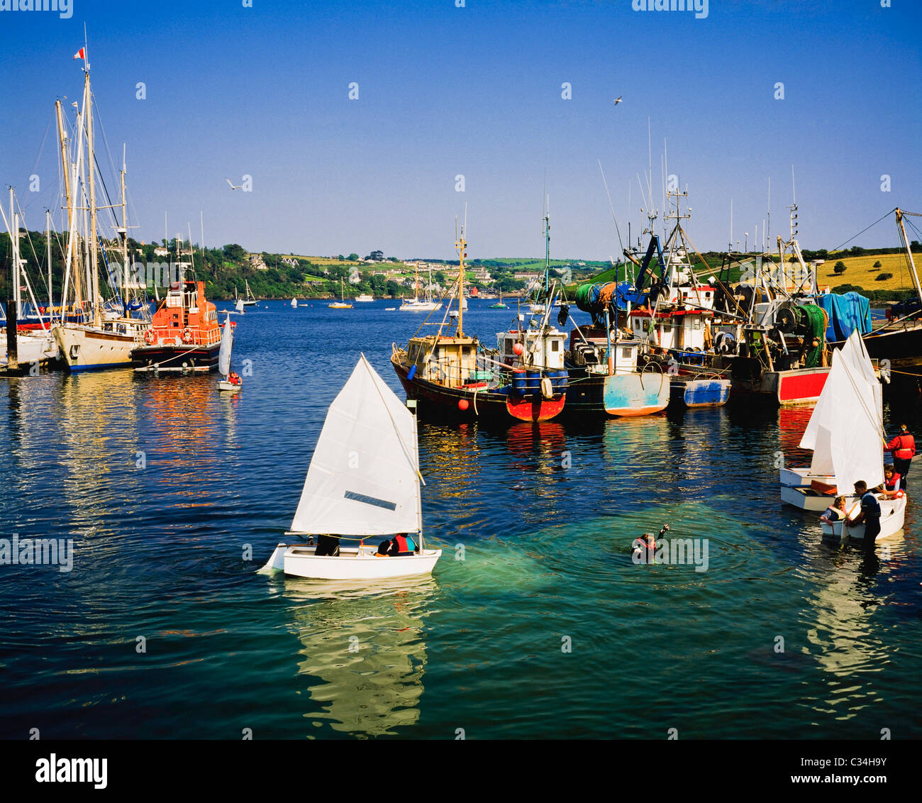 Kinsale, Co Cork, Ireland, Kinsale Harbour Stock Photo, Royalty Free