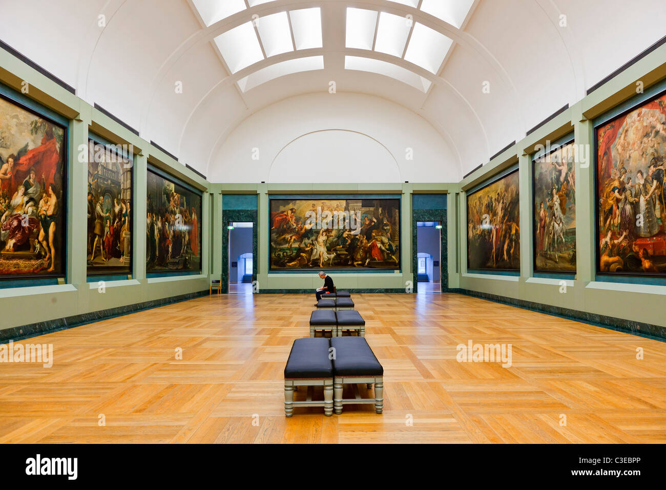 Paris, Musee du Louvre, Rubens Room Stock Photo, Royalty Free Image