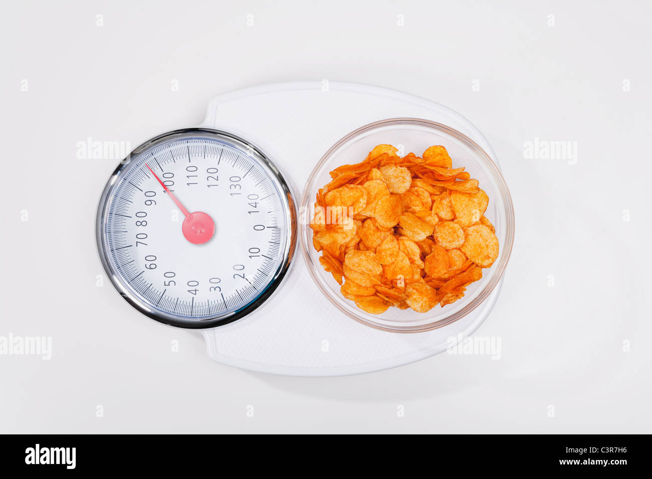 Scale with chips Stockfoto, Lizenzfreies Bild 36775570 Alamy
