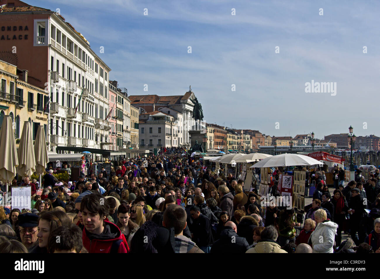 Busy day on near St. Marks square, Venice Stock Photo, Royalty Free