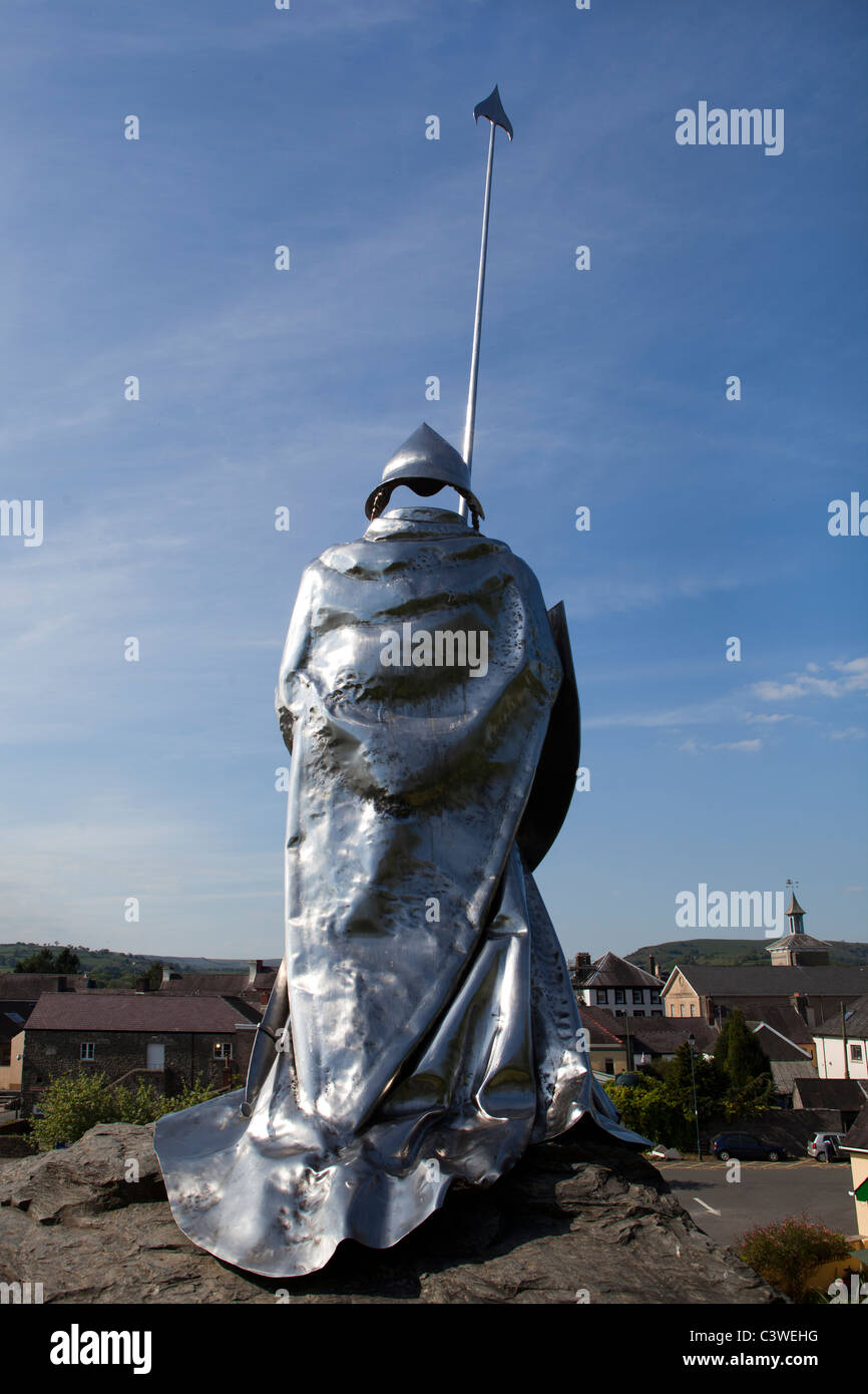 Llywelyn ap Gruffydd Fychan Statue at Llandovery Castle South Wales