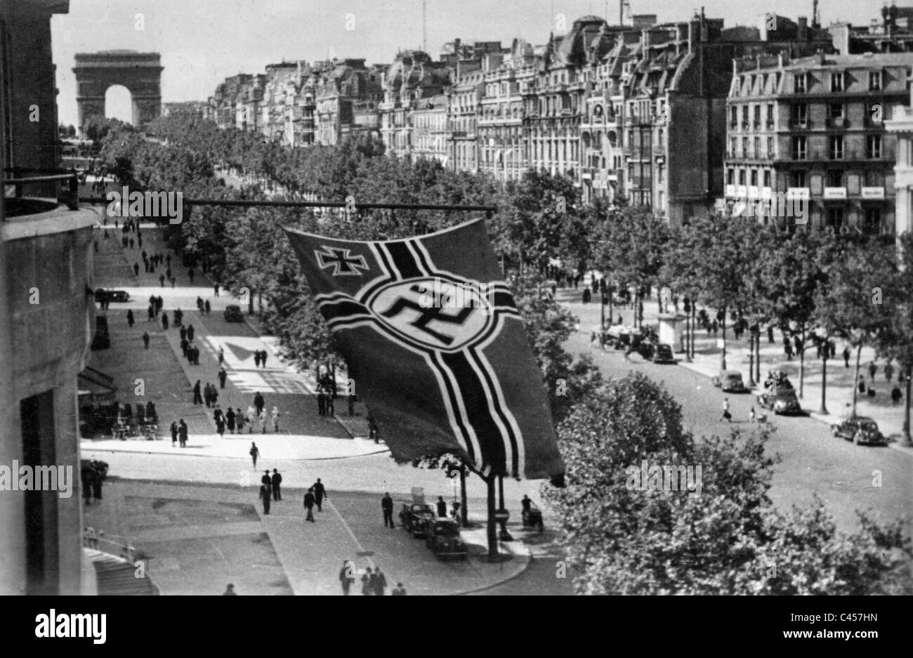 Paris under German occupation in 1940 Stock Photo 36995105 Alamy