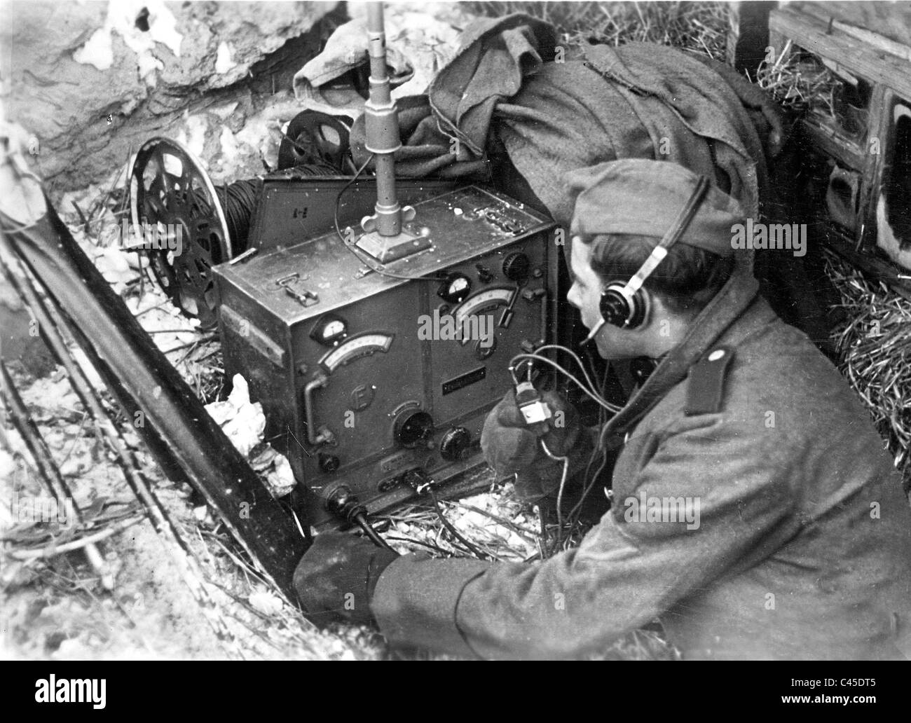 German radio operator on the radio Stock Photo 36999989 Alamy
