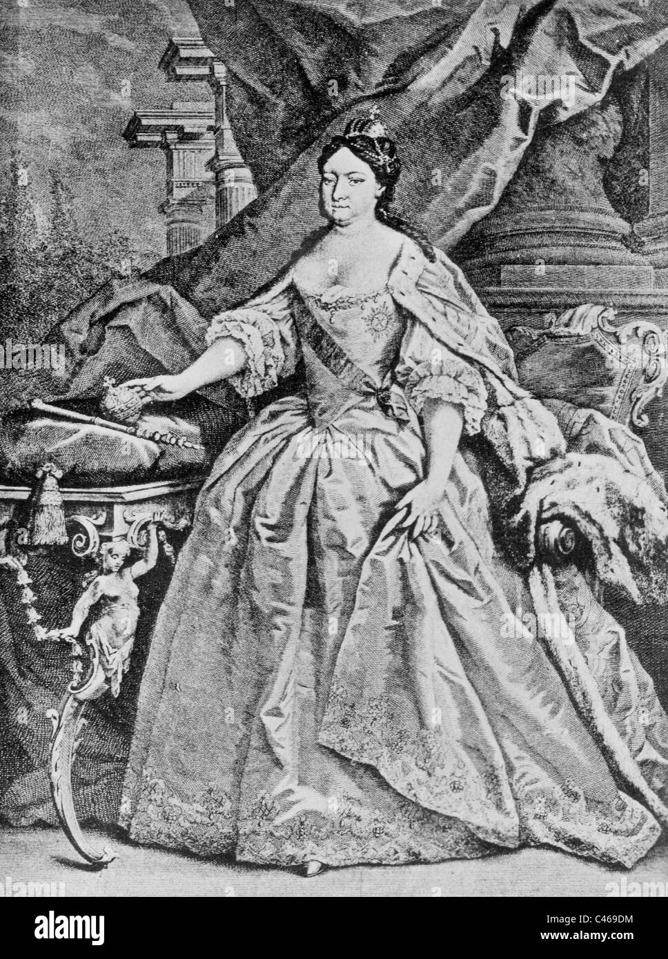 Empress Anna Ivanovna of Russia Stock Photo, Royalty Free Image ...