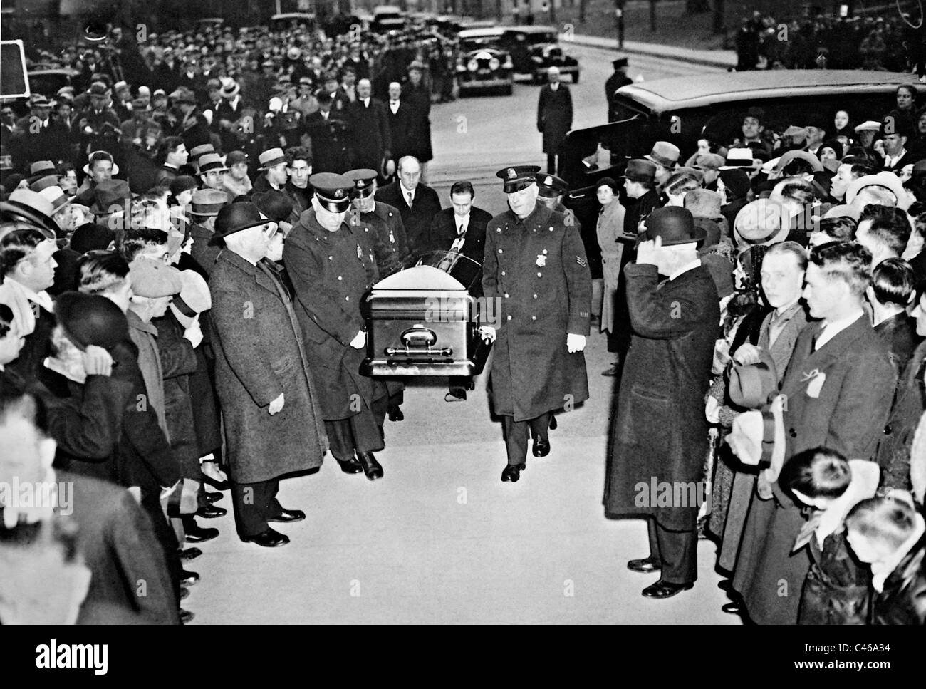Funeral of President Calvin Coolidge, 1933 Stock Photo, Royalty Free