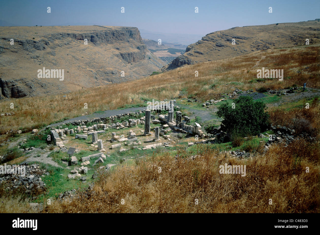 Aerial Photograph Of The Ancient Synagogue Of Arbel In The Upper